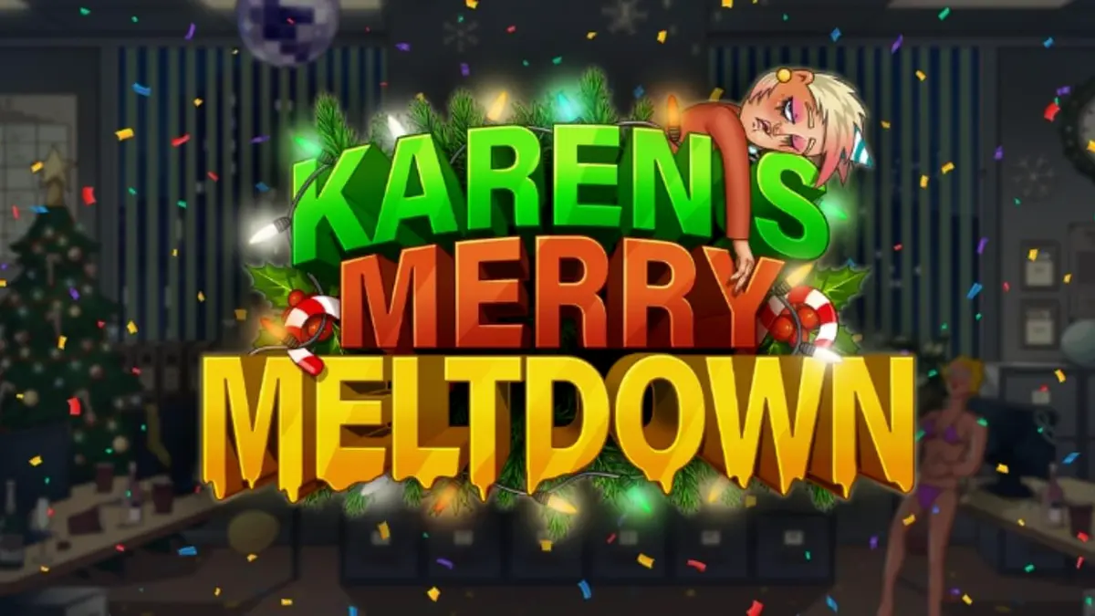 Interface do jogo Karen’s Merry Meltdown em um smartphone moderno